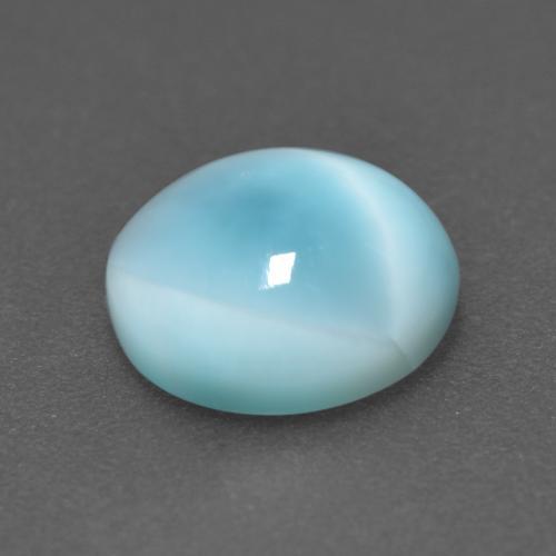 Larimar bleue naturelle coupe roude, 3,35 ct, translucide