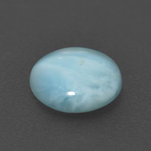 Larimar Bleu ciel léger naturelle Coupe roude, 1.43 ct, Translucide