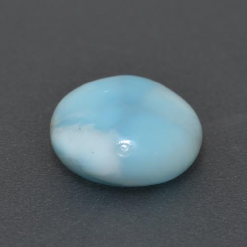 Larimar bleue naturelle coupe roude, 3,24 ct, opaque