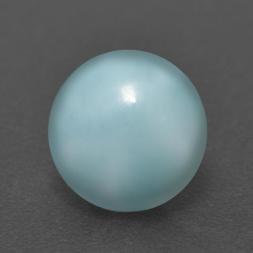 Larimar bleue naturelle coupe roude, 2,56 ct, opaque