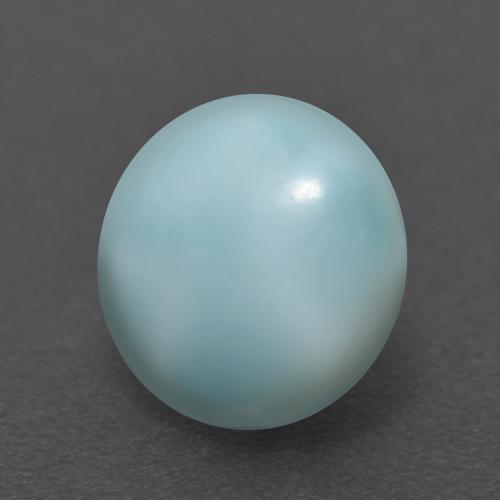 Larimar bleue naturelle coupe roude, 2,56 ct, opaque