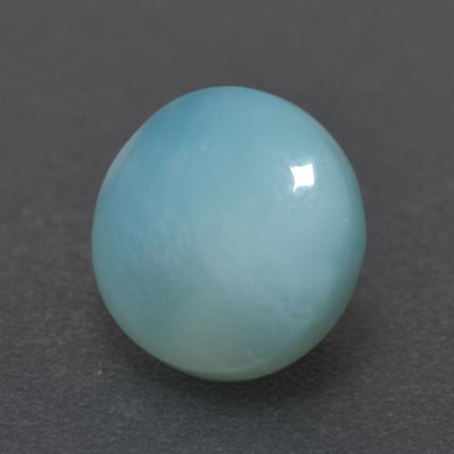 Larimar bleue naturelle coupe roude, 2,10 ct, translucide