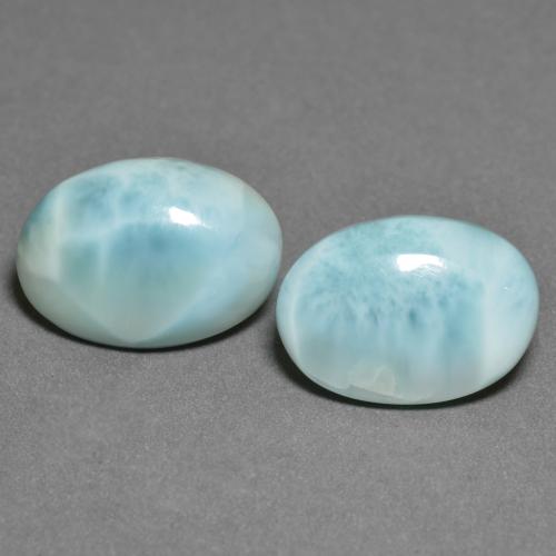 Achetez naturel 9.50ct Vert bleu clair Larimar gems, Coupe ovale, En provenance République Dominicaine chez GemSelect. En stock, livraison internationale!