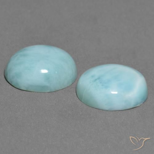 Shop natural 6.59ct Bleu mousse de mer Larimar gems, ovale, from République Dominicaine at GemSelect. In stock, global shipping!