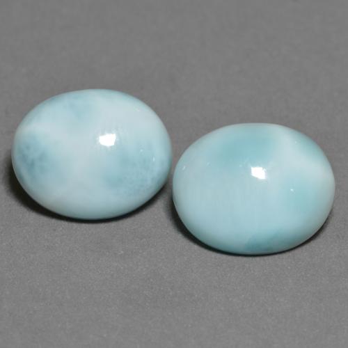 Achetez naturel 6,86ct bleue larimar gems, coupe ovale, en provenance république dominicaine chez gemselect. en stock, livraison internationale!
