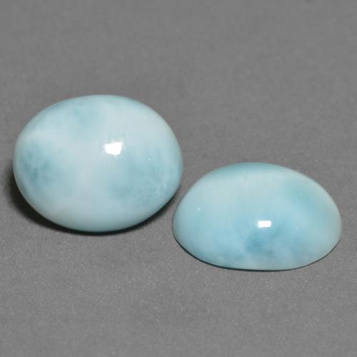 Achetez naturel 6,86ct bleue larimar gems, coupe ovale, en provenance république dominicaine chez gemselect. en stock, livraison internationale!