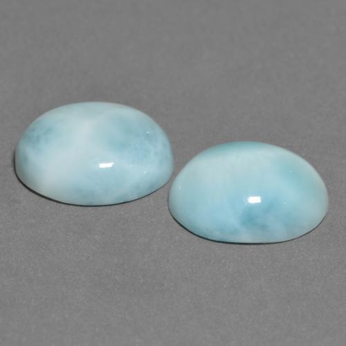 Achetez naturel 6,86ct bleue larimar gems, coupe ovale, en provenance république dominicaine chez gemselect. en stock, livraison internationale!