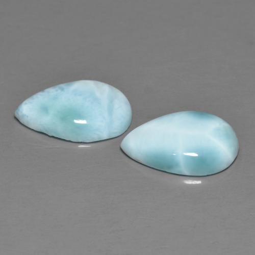 Achetez naturel 4,09ct bleue larimar gems, en forme de poire, en provenance république dominicaine chez gemselect. en stock, livraison internationale!