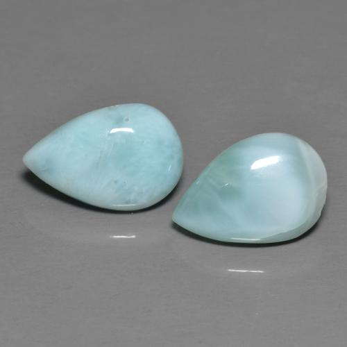 Achetez naturel 4.02ct Bleu ciel léger Larimar gems, En forme de poire, En provenance République Dominicaine chez GemSelect. En stock, livraison internationale!