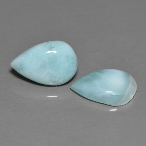 Achetez naturel 4.02ct Bleu ciel léger Larimar gems, En forme de poire, En provenance République Dominicaine chez GemSelect. En stock, livraison internationale!