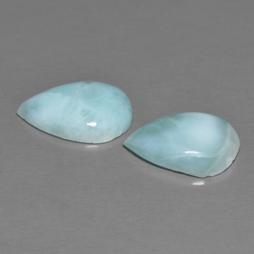 Achetez naturel 4.02ct Bleu ciel léger Larimar gems, En forme de poire, En provenance République Dominicaine chez GemSelect. En stock, livraison internationale!