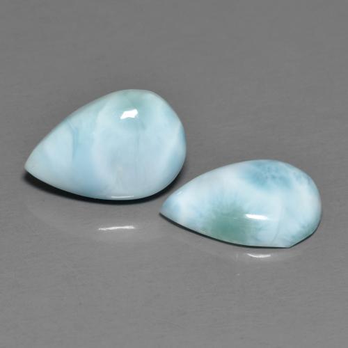 Achetez naturel 4,37ct bleue larimar gems, en forme de poire, en provenance république dominicaine chez gemselect. en stock, livraison internationale!