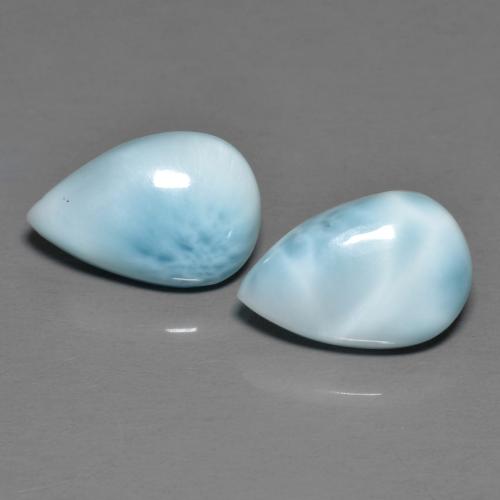Achetez naturel 4,60ct bleue larimar gems, en forme de poire, en provenance république dominicaine chez gemselect. en stock, livraison internationale!
