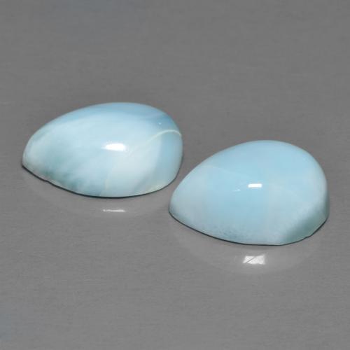 Achetez naturel 7.07ct Bleu verdâtre léger Larimar gems, En forme de poire, En provenance République Dominicaine chez GemSelect. En stock, livraison internationale!