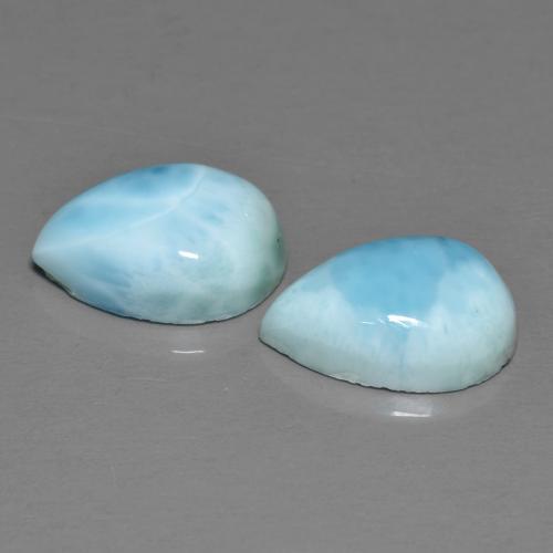 Achetez naturel 6.44ct Bleu moyen Larimar gems, En forme de poire, En provenance République Dominicaine chez GemSelect. En stock, livraison internationale!