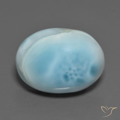 10.39ct Naturel Bleu aquatique Larimar, ovale, Opaque