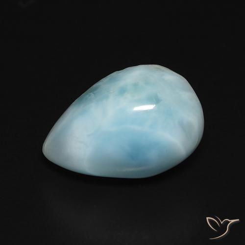 3.28ct Naturel Vert bleu clair Larimar, En forme de poire, Opaque