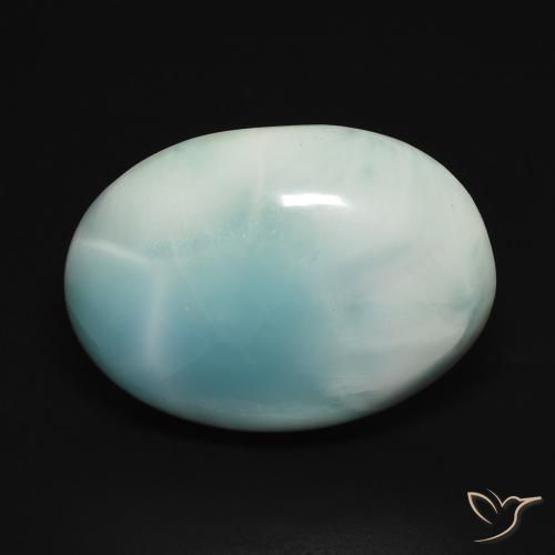 14.77ct Naturel Bleu clair Larimar, ovale, Opaque
