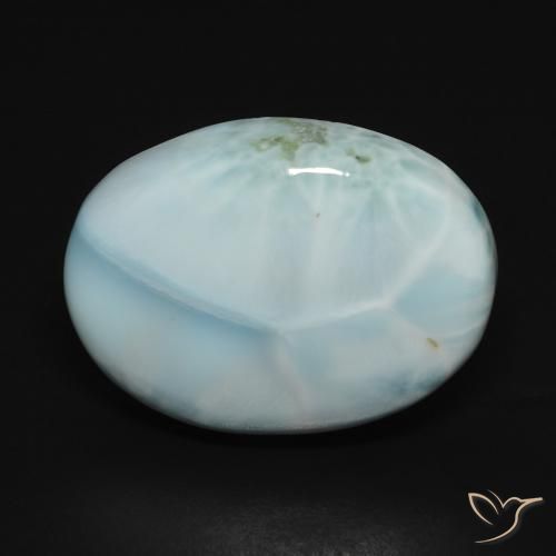 15.73ct Naturel Bleu bébé Larimar, ovale, Opaque