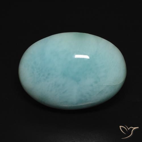 15.76ct Naturel Bleu verdâtre léger Larimar, ovale, Opaque