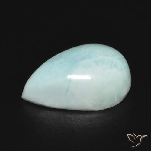 Larimar Bleu vert naturelle En forme de poire, 2.93 ct, Opaque