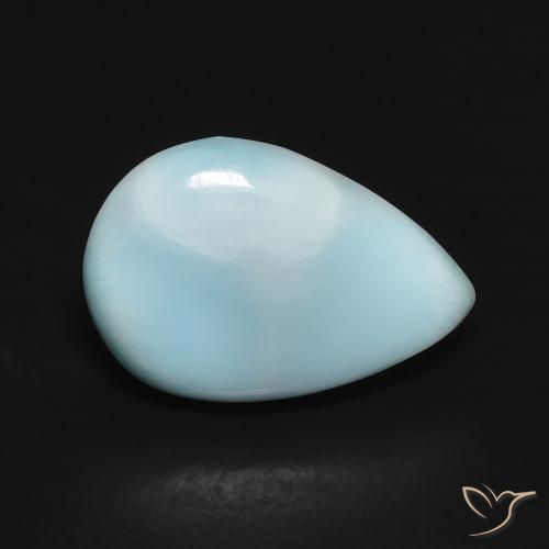 2.60ct Naturel Bleu vert Larimar, En forme de poire, Opaque