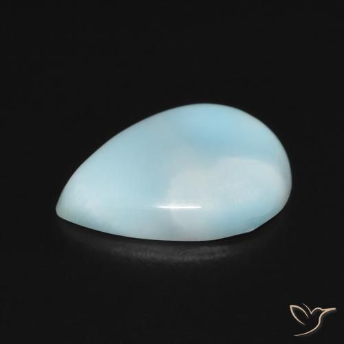 Larimar Bleu vert naturelle En forme de poire, 2.60 ct, Opaque