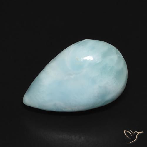 2.17ct Naturel Bleu ciel léger Larimar, En forme de poire, Opaque