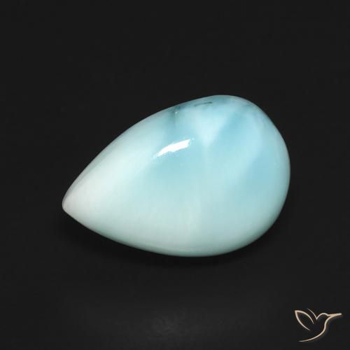 2.83ct Naturel Bleu verdâtre léger Larimar, En forme de poire, Opaque