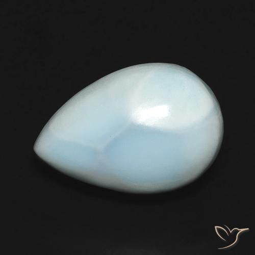 Larimar Bleu vert naturelle En forme de poire, 3.61 ct, Opaque