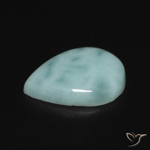 Larimar Bleu vert naturelle En forme de poire, 2.76 ct, Opaque