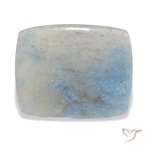 13.63ct Naturel Bleu clair Lazulite, Coussin, Translucide