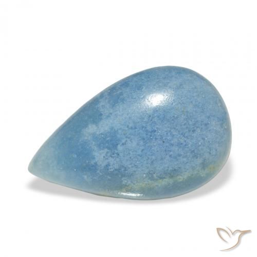 4.59ct Naturel Bleu ciel Lazulite, En forme de poire, Opaque
