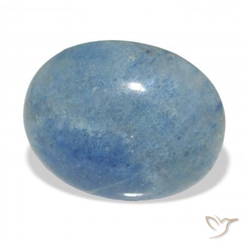Lazulite Bleu ciel naturelle ovale, 24.67 ct, Opaque