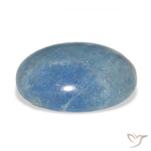Lazulite Bleu ciel naturelle ovale, 24.67 ct, Opaque