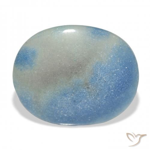 20.64ct Naturel Bleu ciel Lazulite, ovale, Opaque