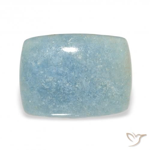 13.08ct Naturel Bleu clair Lazulite, Coussin, Opaque