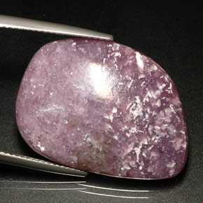 Lépidolite violet naturelle forme fantaisie, 20,92 ct, opaque