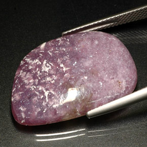Lépidolite violet naturelle forme fantaisie, 20,92 ct, opaque
