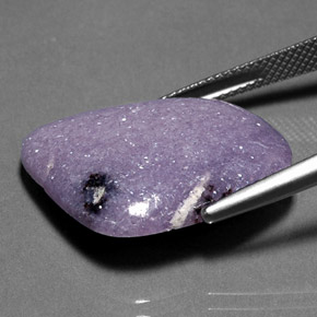 Lépidolite violet naturelle forme fantaisie, 19,93 ct, opaque