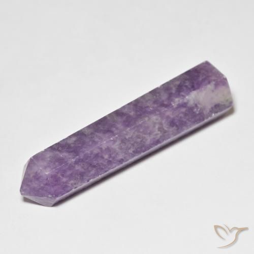 28.16ct Naturel Violet profond moyen Lépidolite, Fantaisie, Opaque