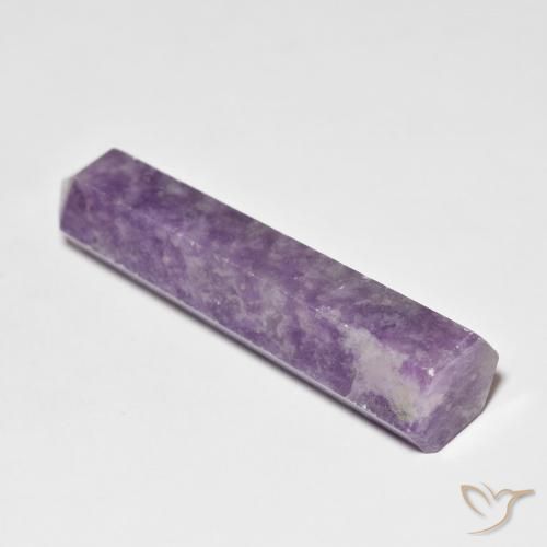 Lépidolite Violet profond moyen naturelle Fantaisie, 28.16 ct, Opaque