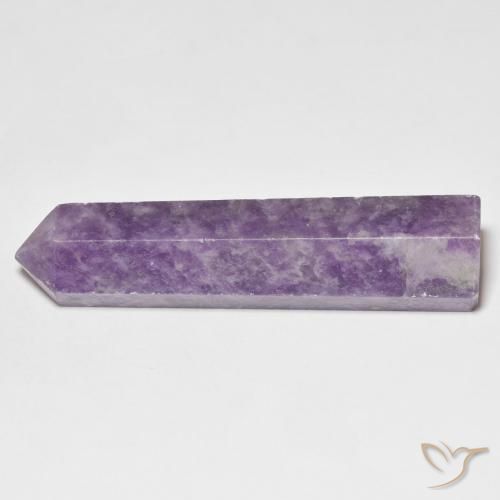 Lépidolite Violet profond moyen naturelle Fantaisie, 28.16 ct, Opaque