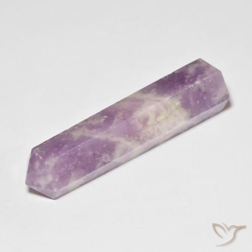 30.02ct Naturel Violet rougeâtre léger Lépidolite, Fantaisie, Opaque