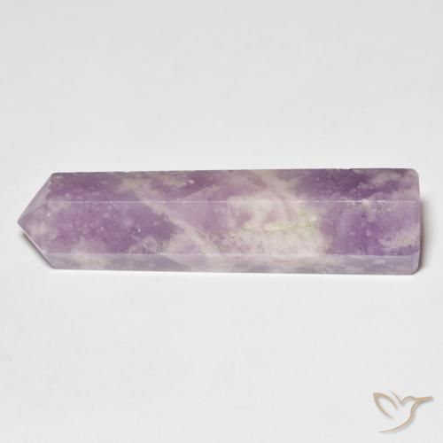 Lépidolite Violet rougeâtre léger naturelle Fantaisie, 30.02 ct, Opaque