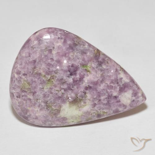 Lépidolite Multicolore naturelle En forme de poire, 40.40 ct, Opaque