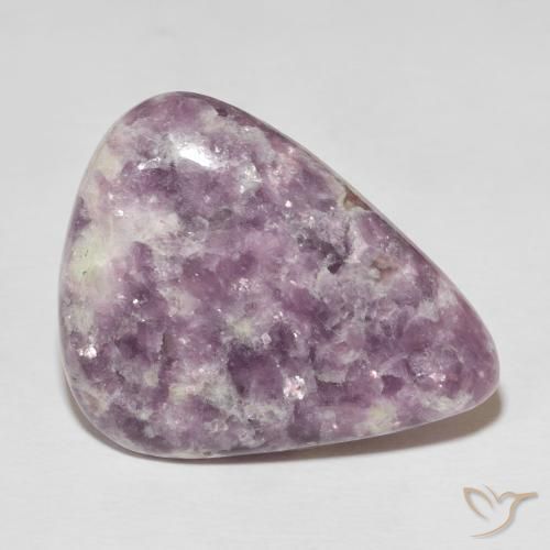 Lépidolite Multicolore naturelle En forme de poire, 33.16 ct, Opaque