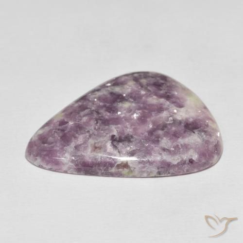 Lépidolite Multicolore naturelle En forme de poire, 33.16 ct, Opaque