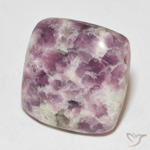 Lépidolite Multicolore naturelle Coussin, 23.76 ct, Opaque