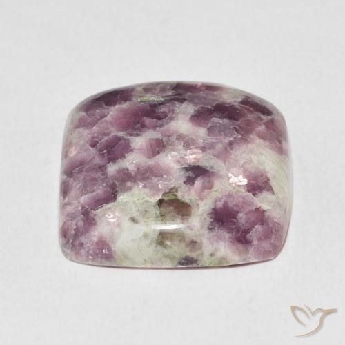 Lépidolite Multicolore naturelle Coussin, 23.76 ct, Opaque